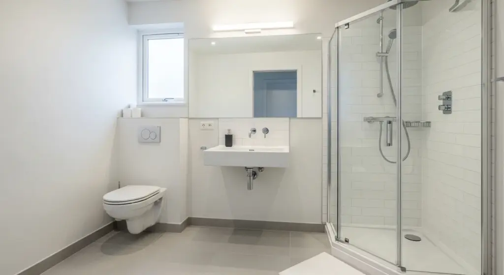 Corner Shower Layout