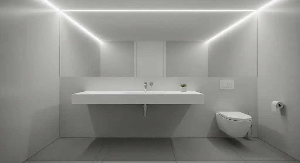 Floating Fixtures Bathroom Design