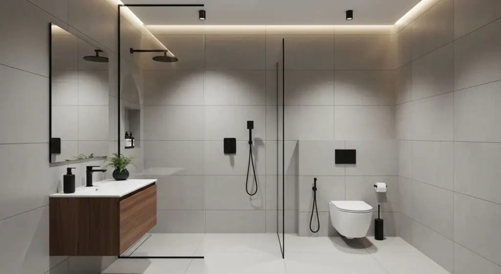 Wet Room Style Combined Bathroom