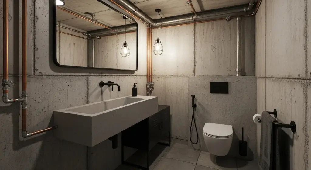 Industrial Style Bathroom