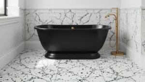 Modern black and white small bathroom ideas