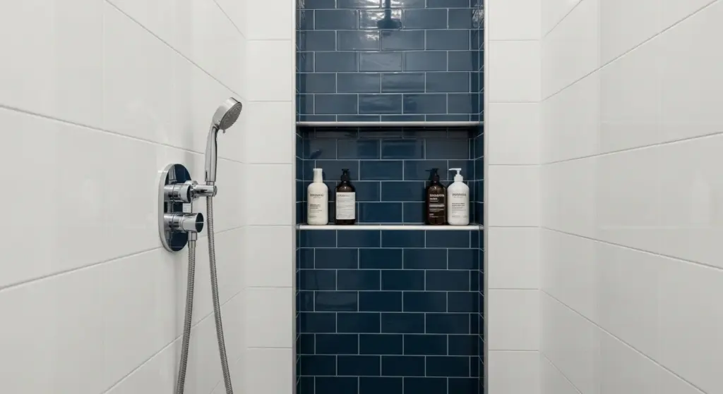 Add a Wall Niche Instead of a Corner Caddy