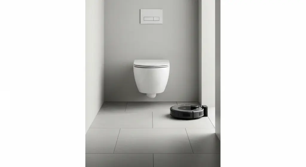 Use a Wall-Mounted Toilet with Hidden Tank