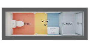 Narrow Bathroom Layout