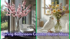 Spring Bathroom Counter Decor Ideas