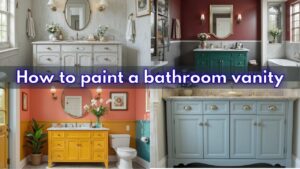 How to paint a bathroom vanity