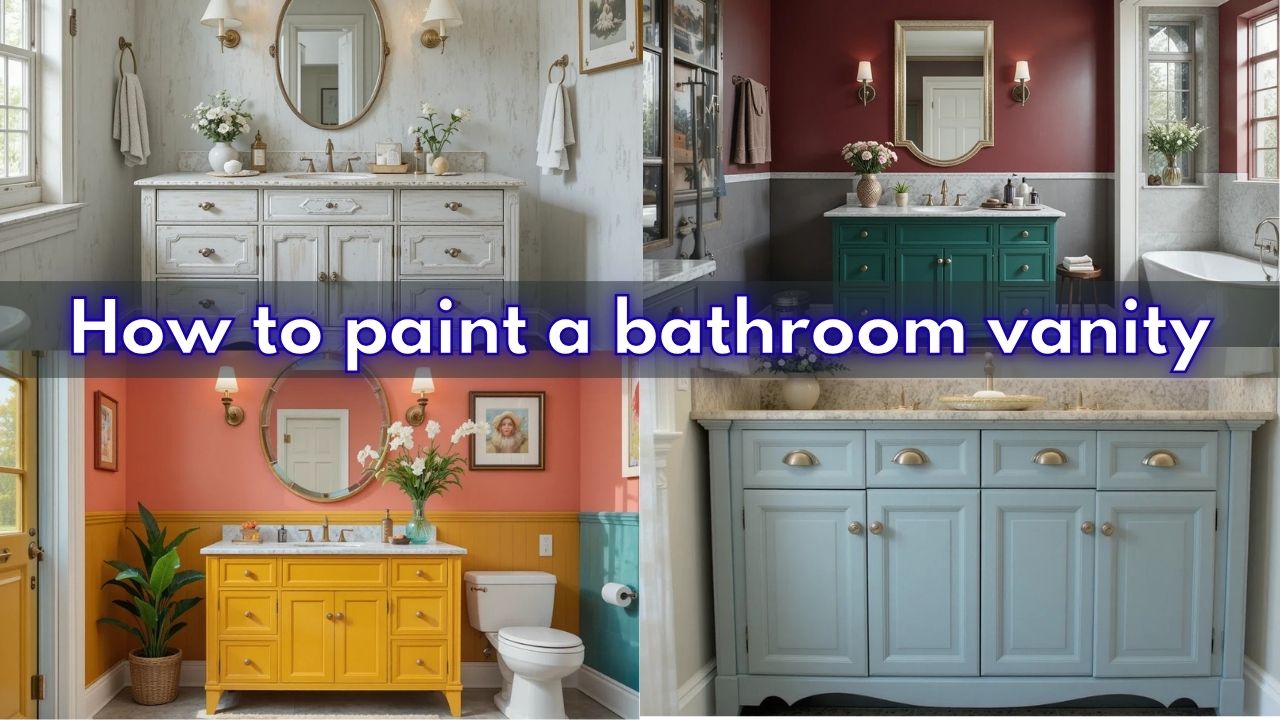 How to paint a bathroom vanity