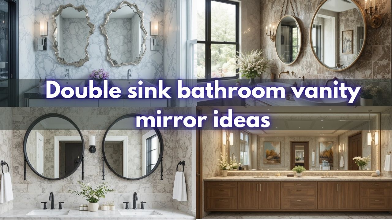 Double sink bathroom vanity mirror ideas